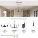 Reines 4 Light 14 inch Matte Black Foyer Pendant Ceiling Light