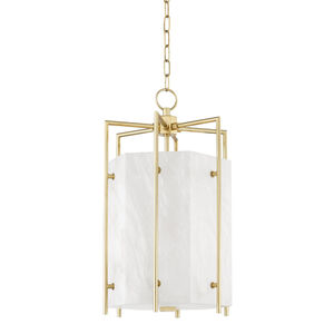 Flatbush LED 14 inch Aged Brass Pendant Ceiling Light