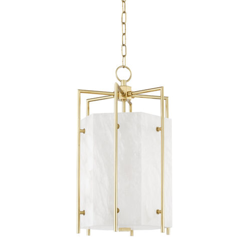 Flatbush LED 14 inch Aged Brass Pendant Ceiling Light