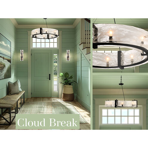 Cloud Break 8 Light 32.5 inch Coal Pendant Ceiling Light