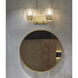 Jacqueline Vanity Wall Light in Modern Gold