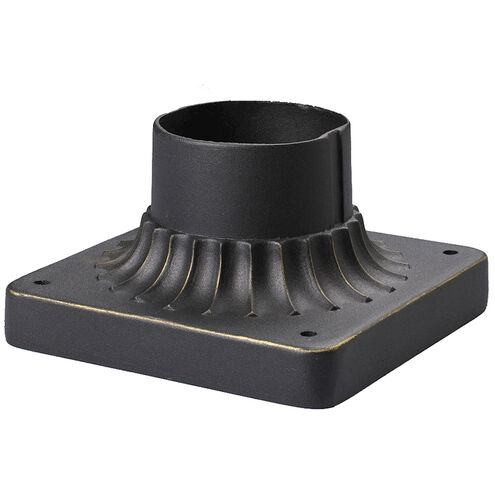 Outdoor Accessories 6 inch Weathered Charcoal Pier Mount