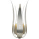 Broche Bath Sconce Wall Light in Antique Silver