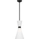 Drew & Jonathan Belcarra 1 Light 8 inch Midnight Black Pendant Ceiling Light