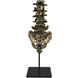 Vertebrae Antique Brass with Matte Black Decor Accessory