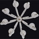 Bianca 8 Light 42 inch Winter Brass Chandelier Ceiling Light in White