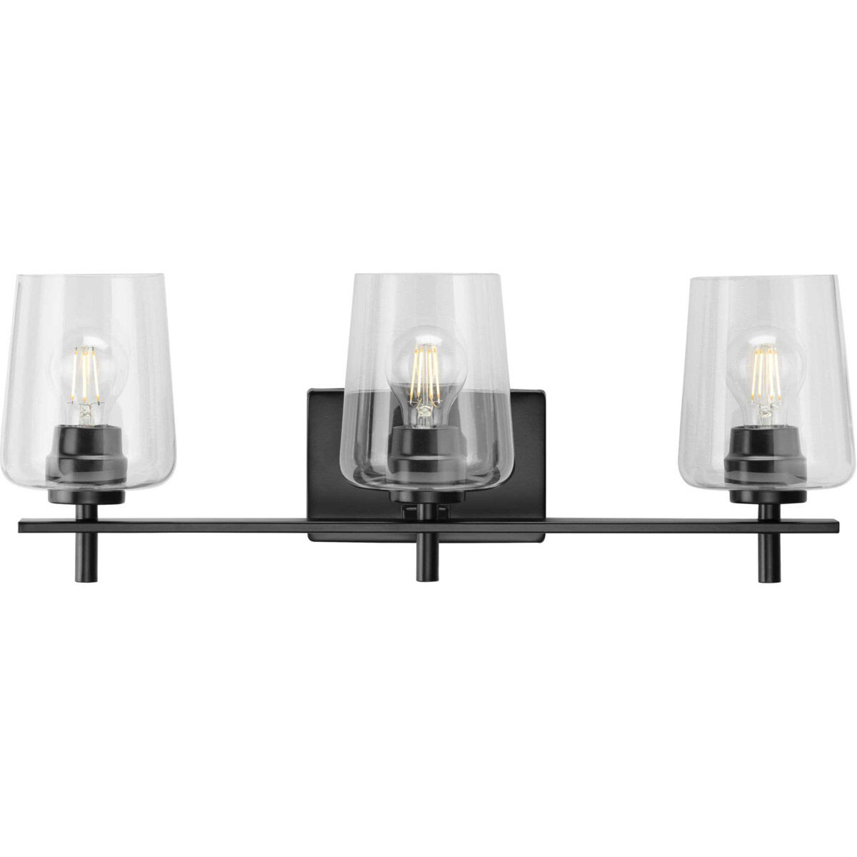 Calais 3 Light 24 inch Matte Black Bath Vanity Wall Light