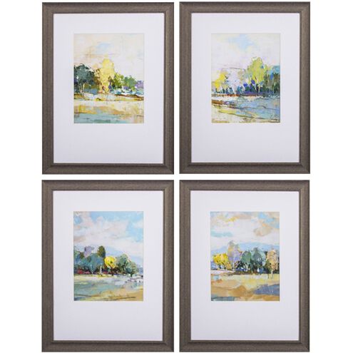 Landscapes Collection Blue Framed Art