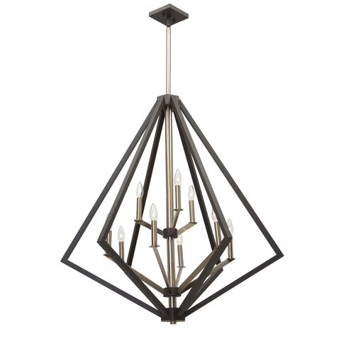 Breezy Point 9 Light 36 inch Bronze Chandelier Ceiling Light