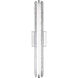Sean Lavin Cutler LED 24 inch Chrome Vanity Light Wall Light in Clear Crackle