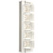 Tessera LED 5.1 inch Salt White with Ash Sconce Wall Light