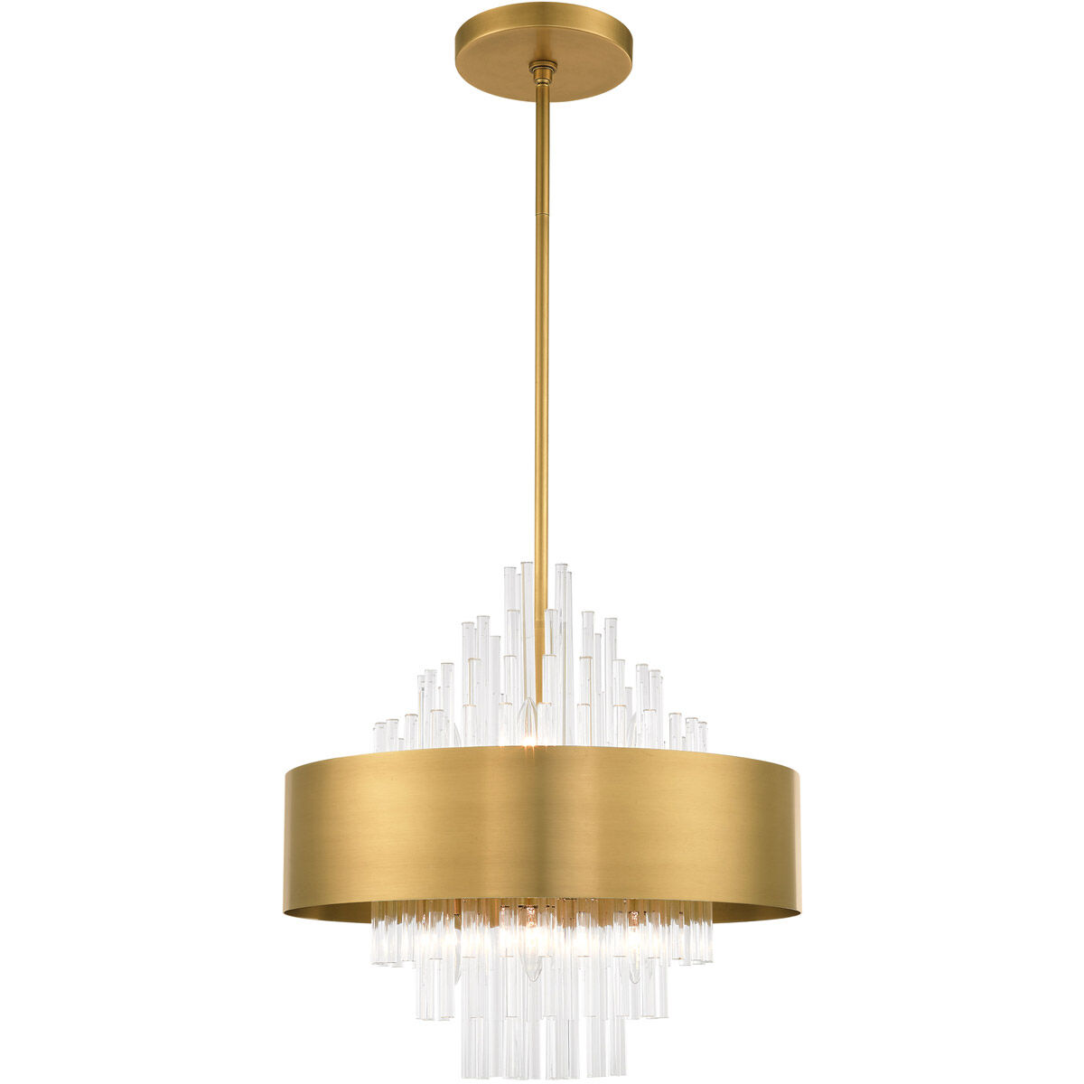 Orenburg 8 Light 21 inch Natural Brass Pendant Chandelier Ceiling Light