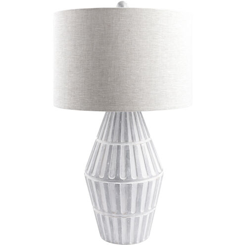 Conflux 29 inch 100 watt Gray Accent Table Lamp Portable Light