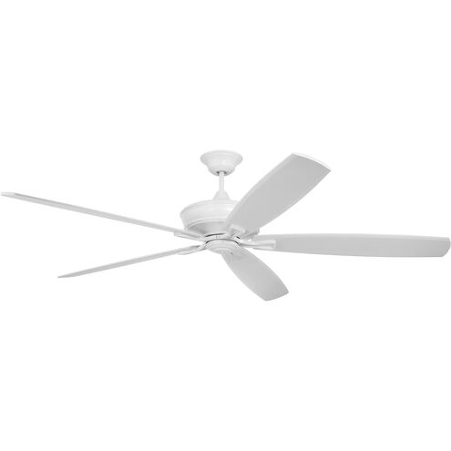 Santori 72 inch Matte White with White Blades Ceiling Fan (Blades Included)