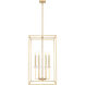 Gaultier 6 Light 18 inch Mondern Gold Chandelier Ceiling Light in Modern Gold