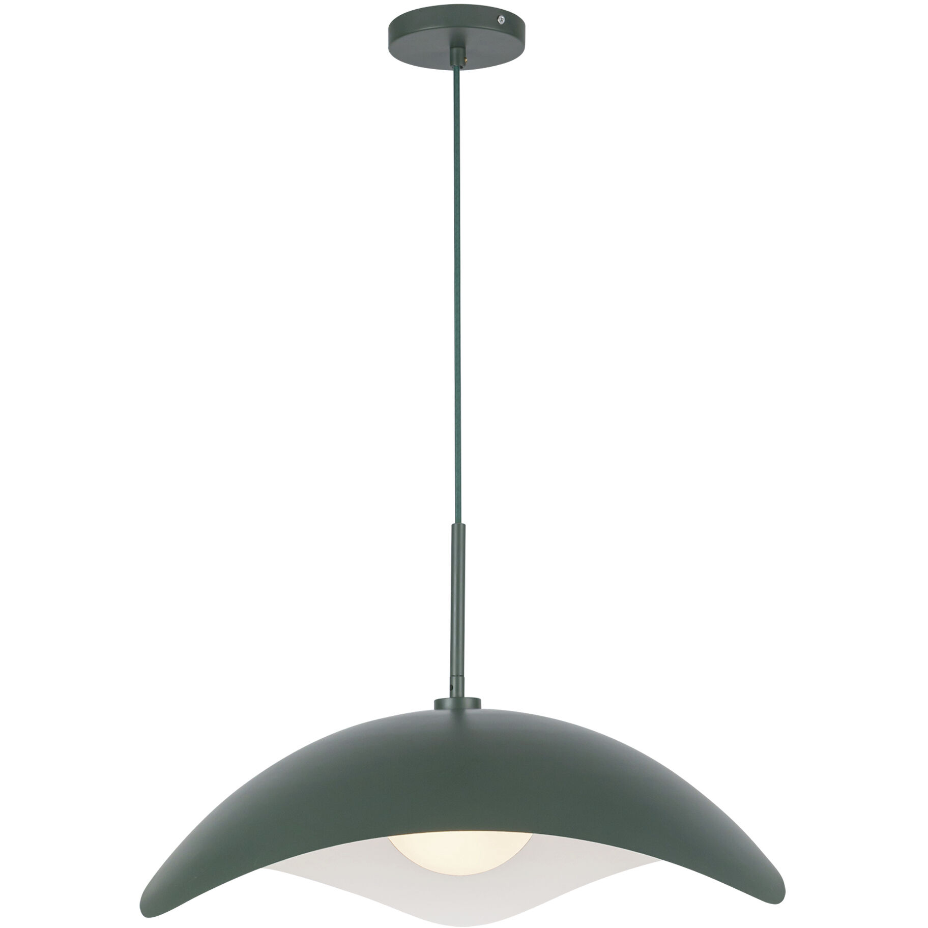 Kirby Pendant Ceiling Light in Pine Green