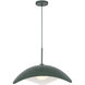Kirby Pendant Ceiling Light in Pine Green