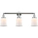 Franklin Restoration Canton LED 30 inch Polished Chrome Bath Vanity Light Wall Light in Matte White Glass, Franklin Restoration