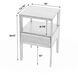 Vardo 1 Drawer Cane Nightstand in Multi