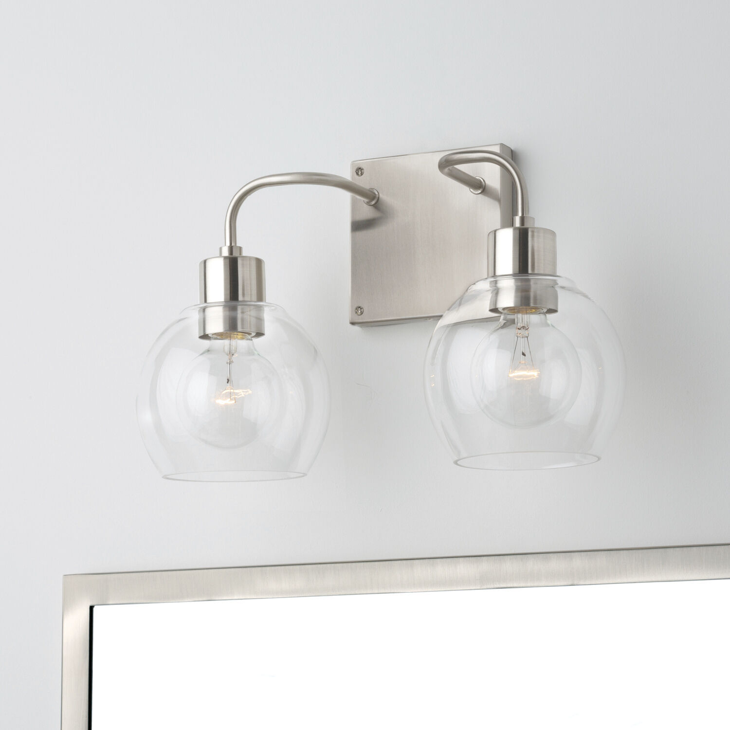 Tanner 2 Light 15 inch Brushed Nickel Vanity Light Wall Light