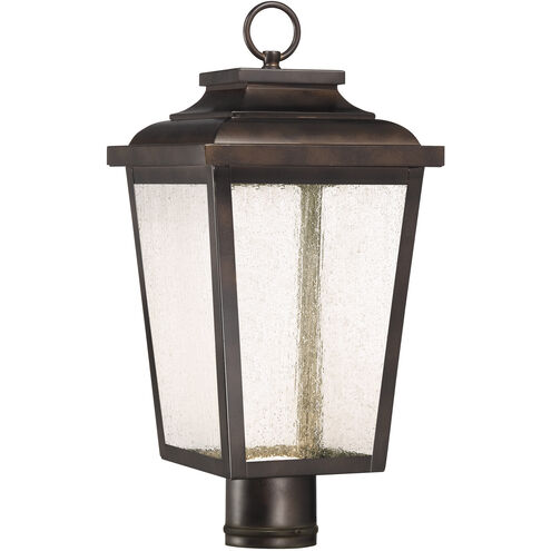 Irvington Manor LED 18 inch Chelesa Bronze Outdoor Post Mount Lantern, Great Outdoors