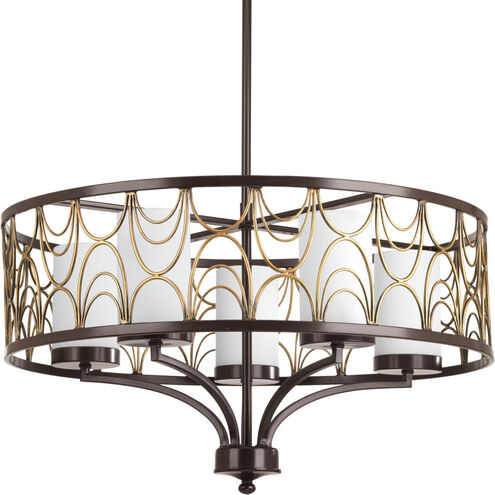 Cirrine 5 Light 24 inch Antique Bronze Chandelier Ceiling Light