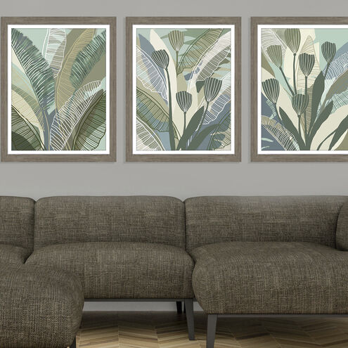 Tropical Botanical 28 X 22 inch Non-Glass Framed Art