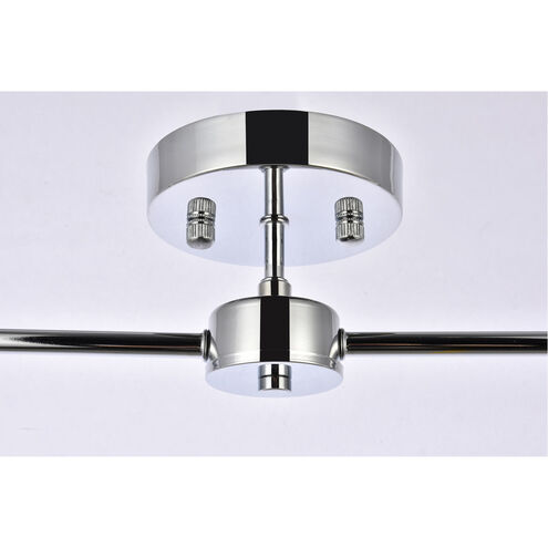 Zane 2 Light 5 inch Chrome Flush Mount Ceiling Light