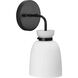 Lexie 1 Light 5.12 inch Matte Black Bathroom Vanity Light Wall Light