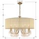 Hampton 8 Light 32 inch Antique Brass Chandelier Ceiling Light