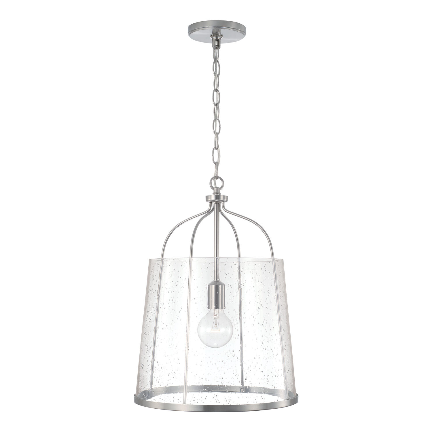 Madison 1 Light 14 inch Brushed Nickel Pendant Ceiling Light