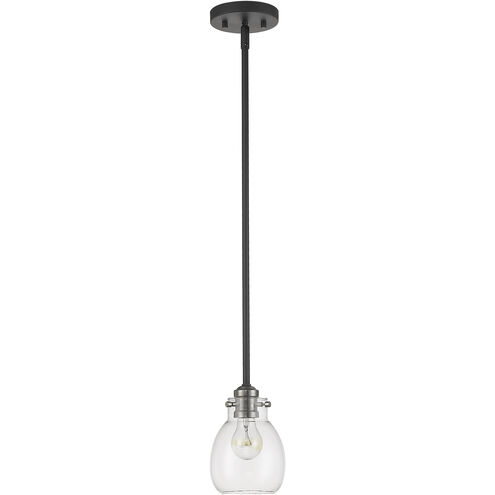 Kraken 1 Light 5.25 inch Matte Black and Brushed Nickel Pendant Ceiling Light
