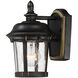 Dover VX 1 Light 9.5 inch Bronze Outdoor Wall Mount
