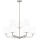 Gallagher 9 Light 32 inch Brushed Nickel Chandelier Ceiling Light