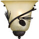 Sierra LED 9 inch Black Walnut Wall Light