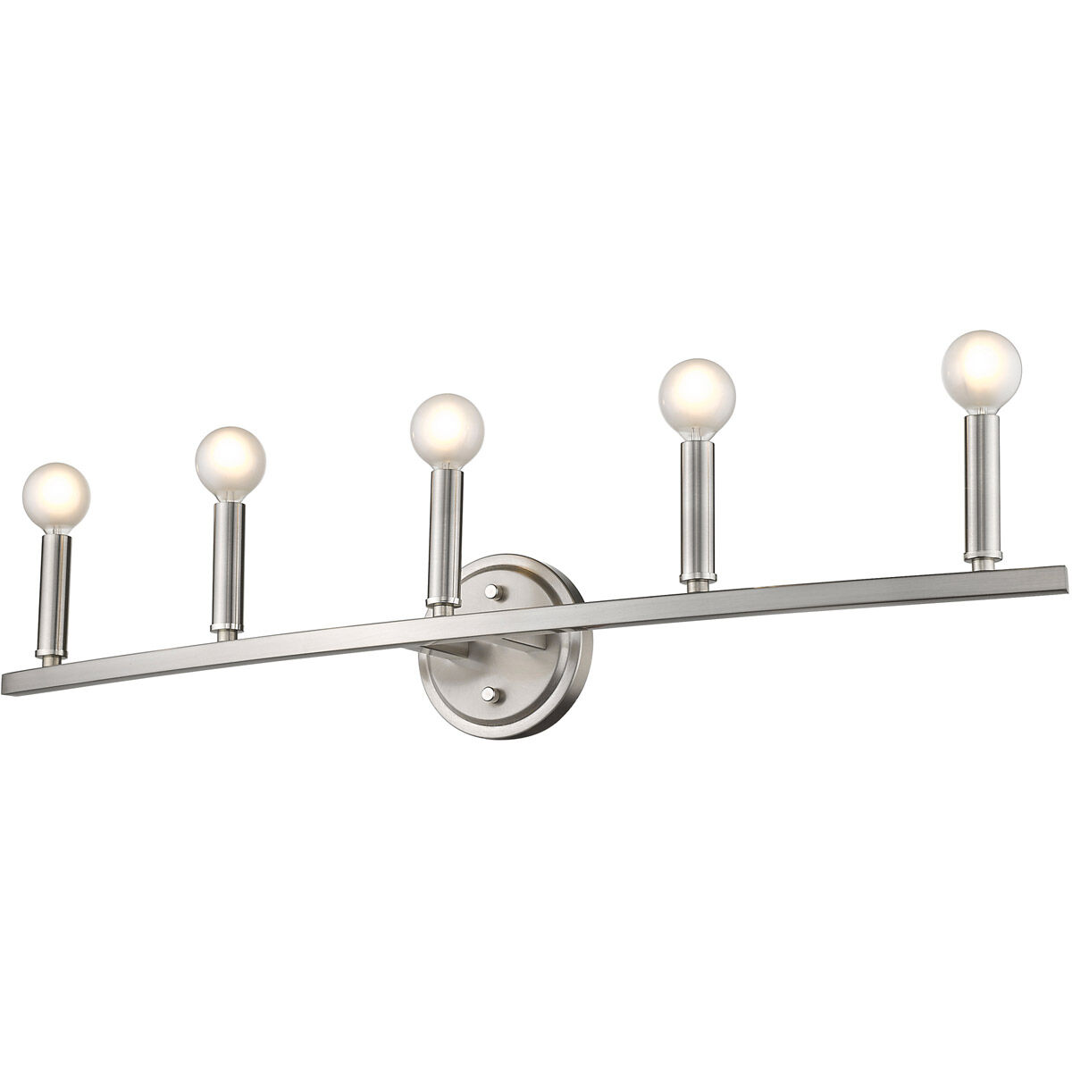 Sawyer 5 Light 32 inch Satin Nickel Vanity Light Wall Light