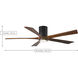 Atlas Irene-5HLK 60 inch Polished Chrome with Matte White Blades Ceiling Fan, Flush Mounted
