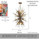 Elsa Painted Gold Pendant Ceiling Light