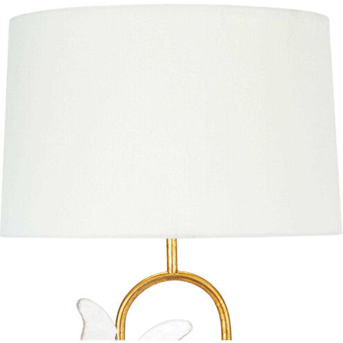 Monarch 27.5 inch 150.00 watt Gold Leaf Table Lamp Portable Light, Oval