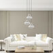 Art Glass 1 Light 9 inch Brushed Nickel Mini Pendant Ceiling Light