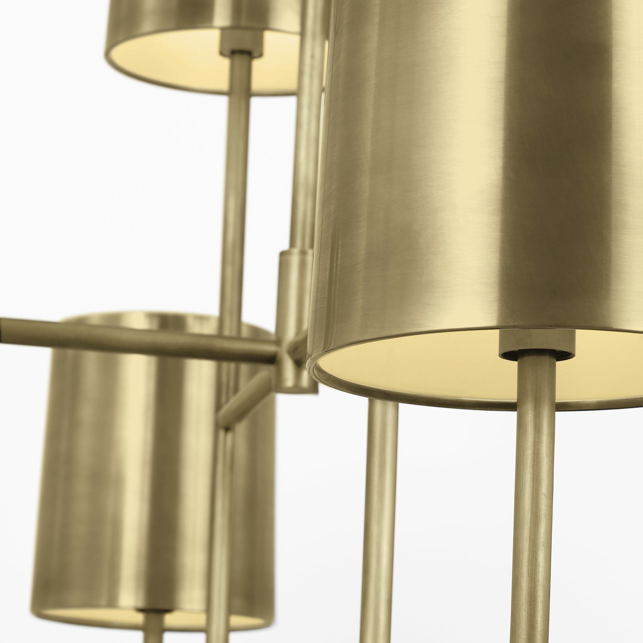 Barbara Barry Go Lightly LED 30 inch Soft Brass Two Tier Chandelier Ceiling Light, Extra Large