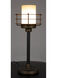 Lighthouse 25 inch 60.00 watt Matte Black with Antique Brass Accents Table Lamp Portable Light