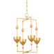 Antalya LED 15.75 inch Vintage Gold Leaf Indoor Lantern Ceiling Light