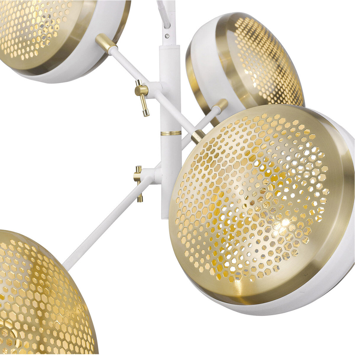 Tholos 4 Light 28 inch White Pendant Ceiling Light