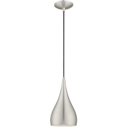 Allison 1 Light 6 inch Brushed Aluminum Mini Pendant Ceiling Light