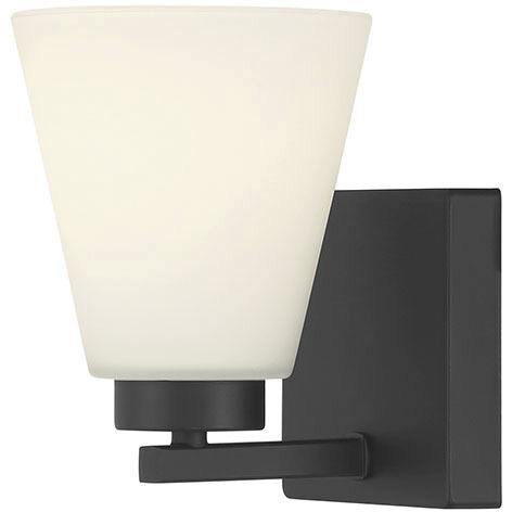 Strayhan 1 Light 5 inch Matte Black Wall Sconce Wall Light
