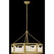 Veleta 8 Light 26 inch Lacquered Brass Chandelier Ceiling Light