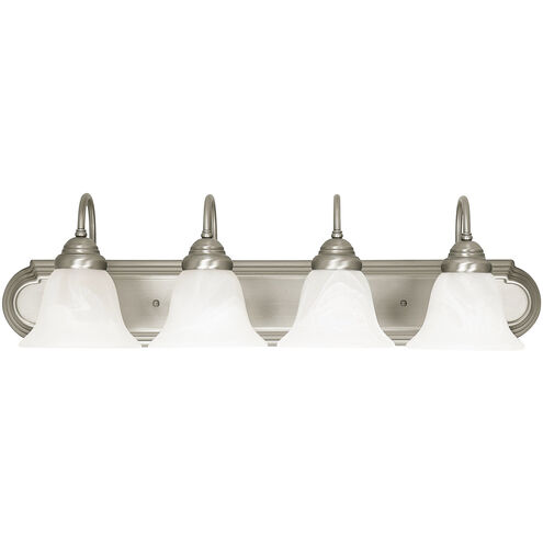 Arthur 4 Light 30 inch Matte Nickel Vanity Light Wall Light