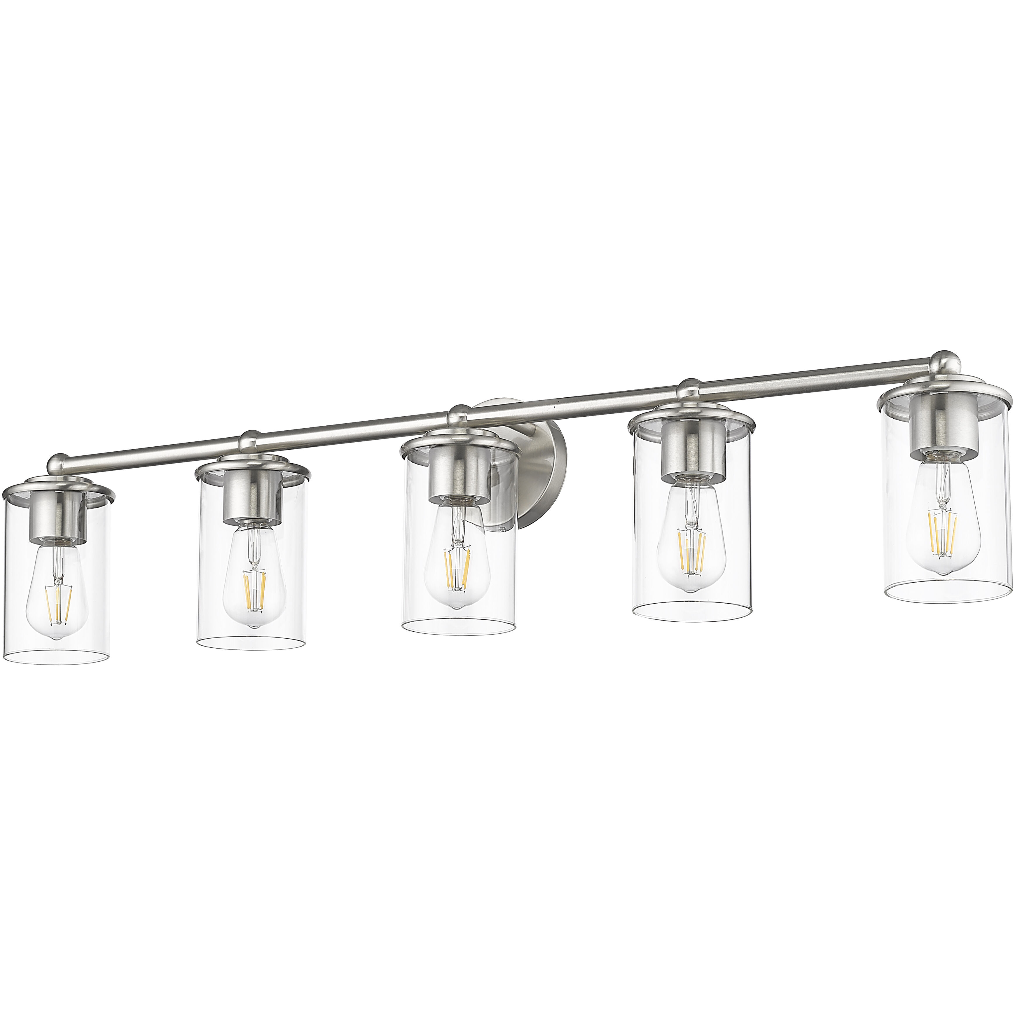 Thayer 5 Light 39 inch Brushed Nickel Vanity Wall Light