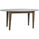 Surf 66 X 30 inch Dark Walnut Dining Table, Oval